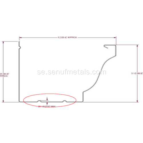 Gable Border och Snow Stopper formningsmaskin